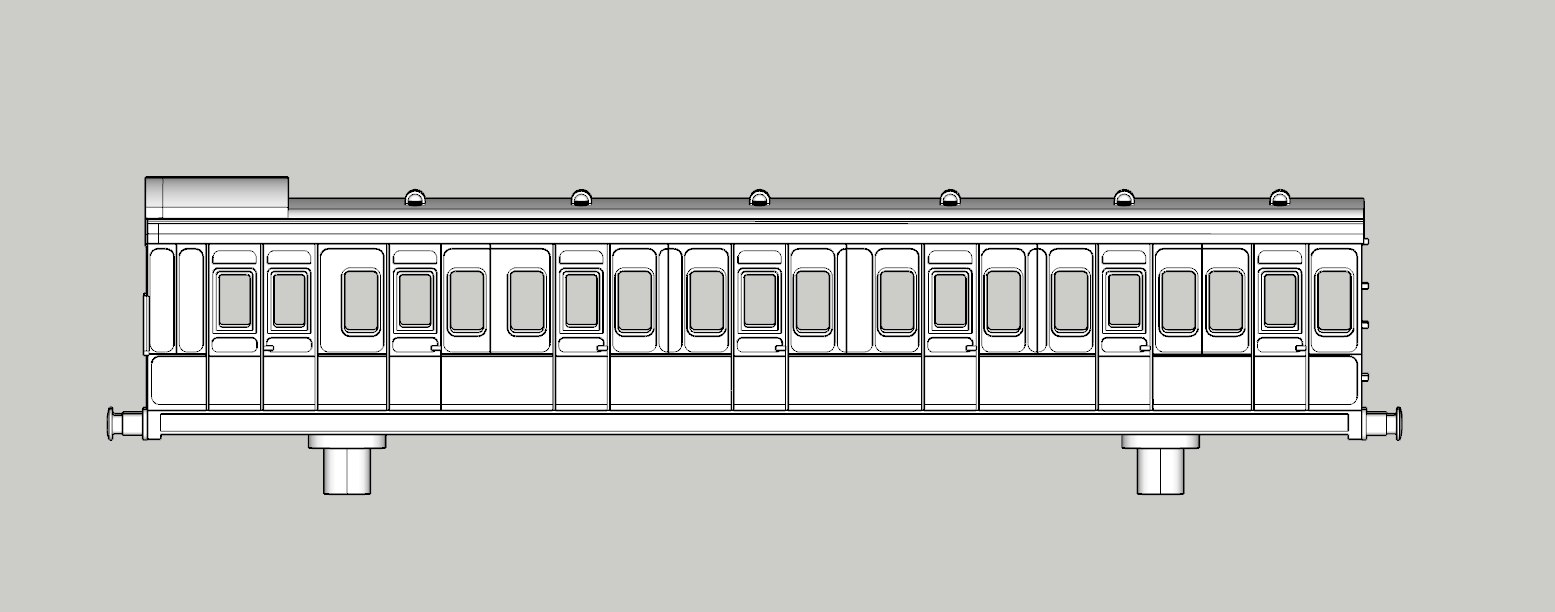 (image for) (N) SECR Birdcage 46ft 6 cmpt Tricomp Brake - d422